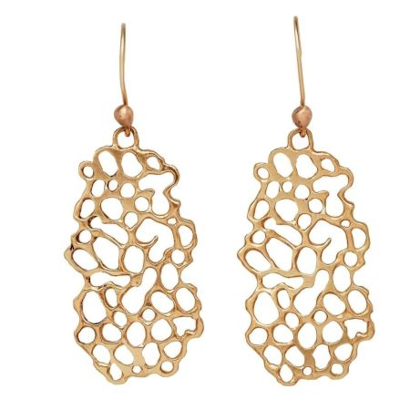 Brass Gold plated dangle earring, Brass wholesale earring for women